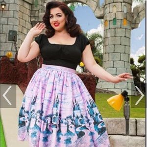 Pink Castles Pinup Couture skirt Size M NWOT